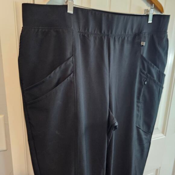 Cuddl Duds Joggers Womens Size 2X Black Relaxed Casual Stretch Gym Athleisure - Picture 4 of 9